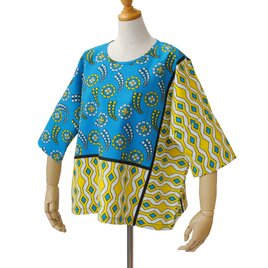 カンガのブラウス（ボックス型）アフリカ布 服 カンガ服