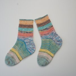 手編みの靴下　No.481