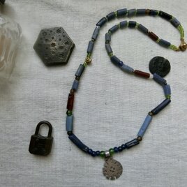 ＊3/15までLast price＊古のネックレス＠アフリカンチャーム＋フラニビーズ＋古いビーズいろいろのコピー