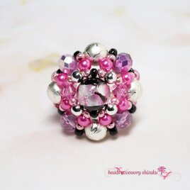 ホタル玉リングB＊16号＊Bピンク