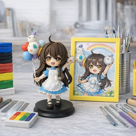 ちびキャラ風オーダードール｜写真/デザインから制作｜ハンドメイド人形