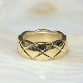 人気 数量限定 再入荷 キルティングリング ＹＧ／イエローゴールド 18kgf  11号 US6