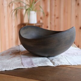 クスノキのナチュラルエッジボウル〈26〉【v1715b】