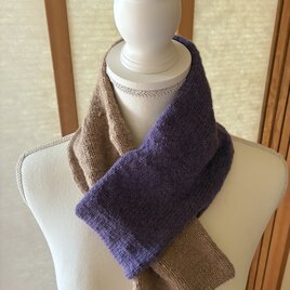 No.1576 カシミア配合手編みマフラー