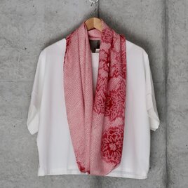 絞りのスヌード　着物リメイク