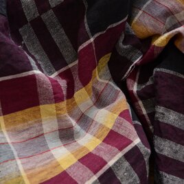 古布｜木綿 布団皮 一枚布 昭和初期〜中期 ジャパンヴィンテージ｜格子模様 ハンドメイド・リメイク素材