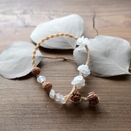 日本の麻&ﾌﾞﾙｰﾑｰﾝｽﾄｰﾝのﾌﾞﾚｽﾚｯﾄ