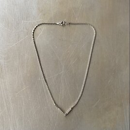Vintage retro V design crystal bijou necklace