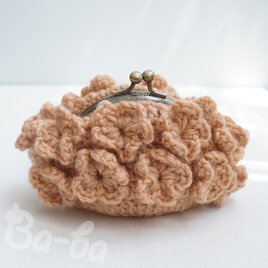 ばあば ❁ ひらひらお花のがま口（PfirsichBlume・C1777）