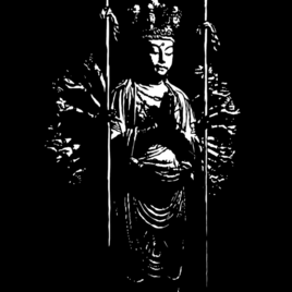 千手観音　A3サイズ切り絵