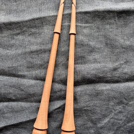 紡ぎ独楽・阿呍(２本セット) 染井吉野②