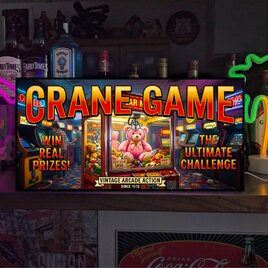 【オーダー無料】クレーンゲーム ゲームセンター ぬいぐるみ 景品レトロ 店舗 自宅 照明 看板 置物 雑貨 ライトBOX