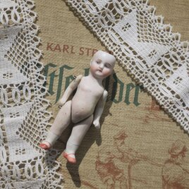 ビスクドール　8.8cm　ミニョネット　ワイヤー4ジョイント　アンティークドイツ