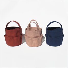 ツールバッグ　お裁縫かばん　ビンテージコーラルピンク