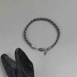 うさぎ色「まん丸うさぎ 濃い灰」ブレスレット (260312-R-DGRY)