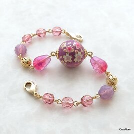 桜の羽織紐（パープル）