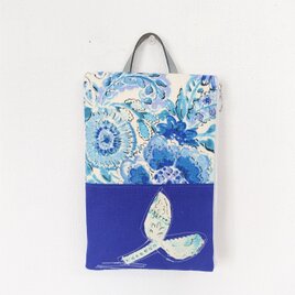 New!! たてながポーチ（ブルー）"１点物"