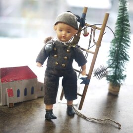 煙突掃除のお人形　プラスチックドール　ドイツ
