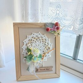 染め布花＊ナチュラルなひなぎくのリース | iichi 日々の暮らしを