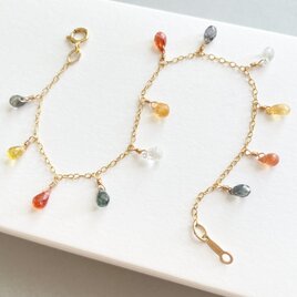 【14kgf/天然石】9月誕生石 サファイアの彩りブレスレット| 真実を導くお守り