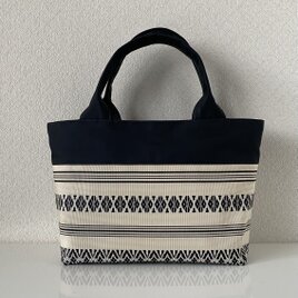 大人モノトーンの帯リメイクバッグ｜和モダン