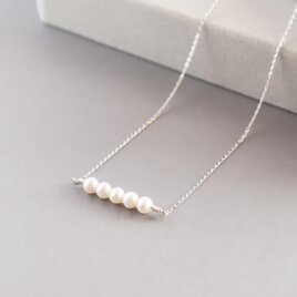 淡水パールの5連ネックレス【Silver925】