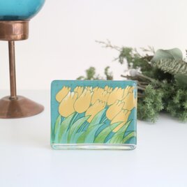 iittala イッタラ / Helja ヘルヤ / Tulppaanit イエロー ガラスカード  No.6370