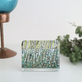 iittala イッタラ / Helja ヘルヤ /  Lehtien fanssi ガラスカード  No.6263