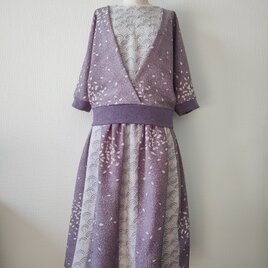 絞り染め·着物リメイクセットアップツーピース