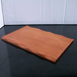 屋久杉　無垢　木目の美しい敷板　一輪挿し　花台　マウスパッド　飾り台　K523