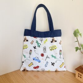 ぺたんこミニトートバッグ