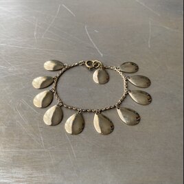 Vintage retro gold tone swing drop chain bracelet