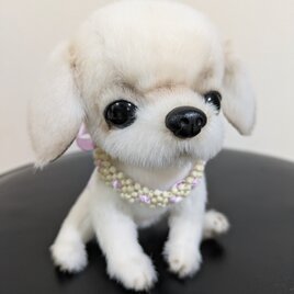 ぬいぐるみ☆白い垂れ耳の犬☆パピー☆白