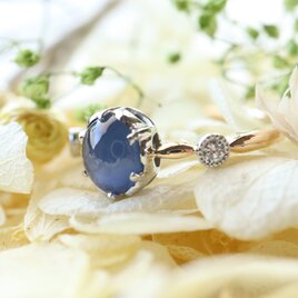 ブルースターサファイア指輪