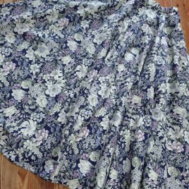 サーキュラーロングスカート（紺）