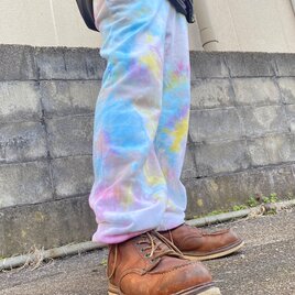 タイダイ スウェットパンツ Lサイズ カラフル　 HD25-58