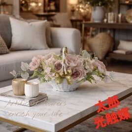 光触媒　人工観葉植物　ウォールグリーン　フェイクグリーン　キャベジローズワイド