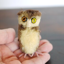 STEIFF  シュタイフ　 ポンポン　 フクロウ 　Woolen Owl　ドイツヴィンテージ