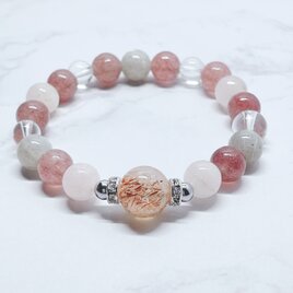 ✦ 頑張りすぎず、心地良い日々へ 数量限定✦天然石ブレスレット｜スーパーセブン・ピンクエピドート・ラブラド No.863