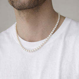 メンズパールネックレス｜淡水パール6mm AAA｜ユニセックス｜40・45・50・60cm