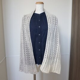 手編みのストール ショール