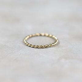 真鍮ツイストロープリング 0.8mm×2 鏡面｜FA-1168