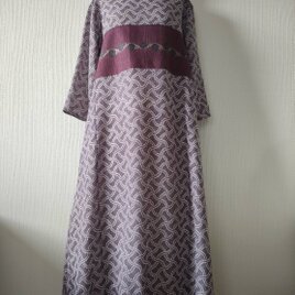 紗の着物×帯·ワンピース