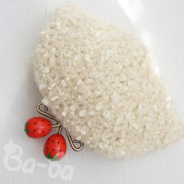 ばあばいちごのさらに大きめふわふわがま口（i-chigou・C1793）