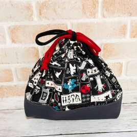 ちょっと大きめ　お弁当袋　【和柄・忍者】