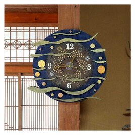 16.9in 43cm オリジナルアート作品をお部屋に　草刈り歯を再利用した時計　古材を再利用した木の壁掛け時計　２１３