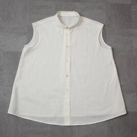 #536ブラウス(台襟付きフラットカラー