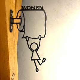 『ユニーク◎トイレサイン_女性用』_トイレマーク_048