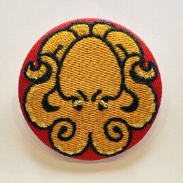 アルチザン刺繍ブローチ　タコ