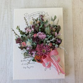 1点のみ！！キャンバスボードアレンジ・ドライフラワーブーケ